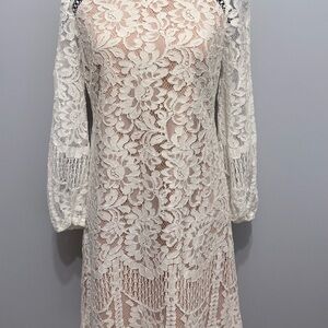Vince Camuto White Lace Dress Size 4